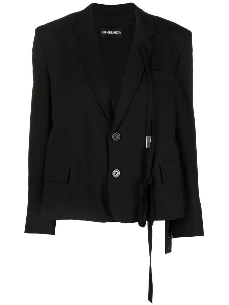 ANN DEMEULEMEESTER WOMEN YASMINE CLASSIC MICRO JACKET - NOBLEMARS