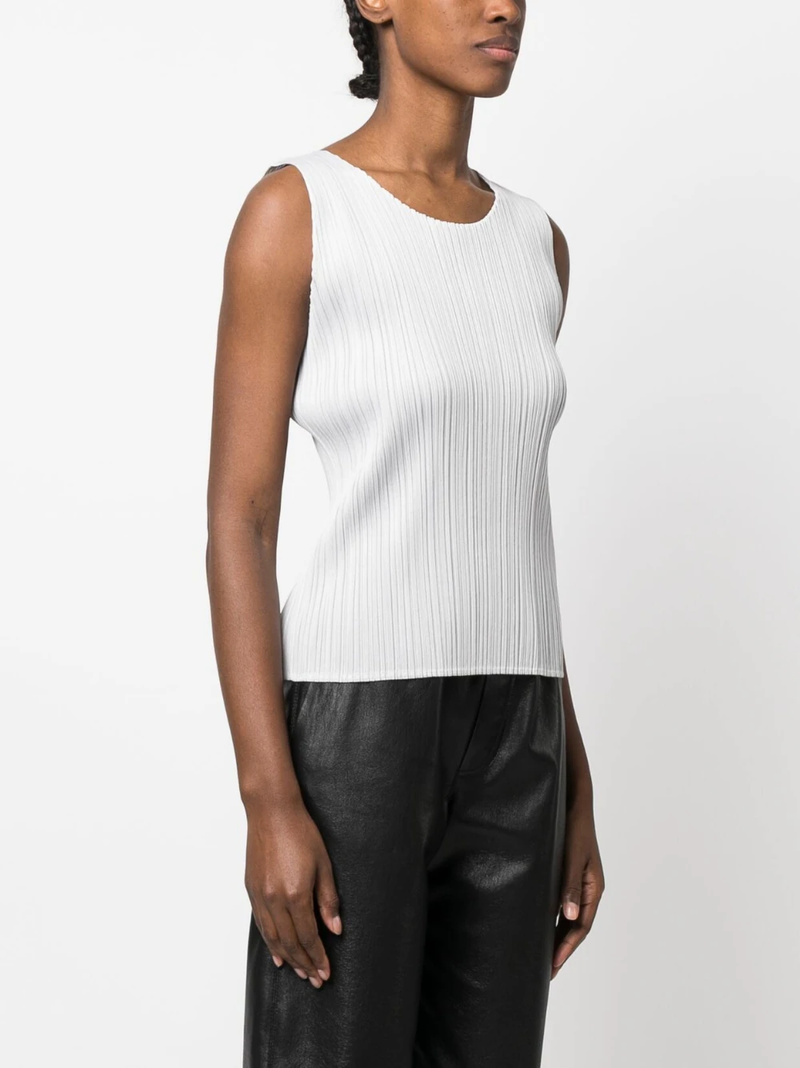 Pleats Please Issey Miyake Basics Scoop-Neck T-Shirt