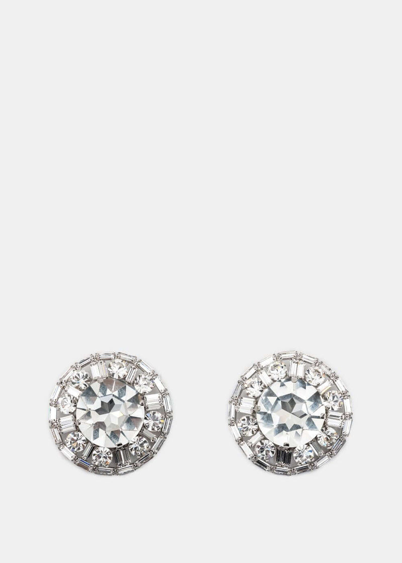 Alessandra Rich Round Clip-On Earrings - NOBLEMARS