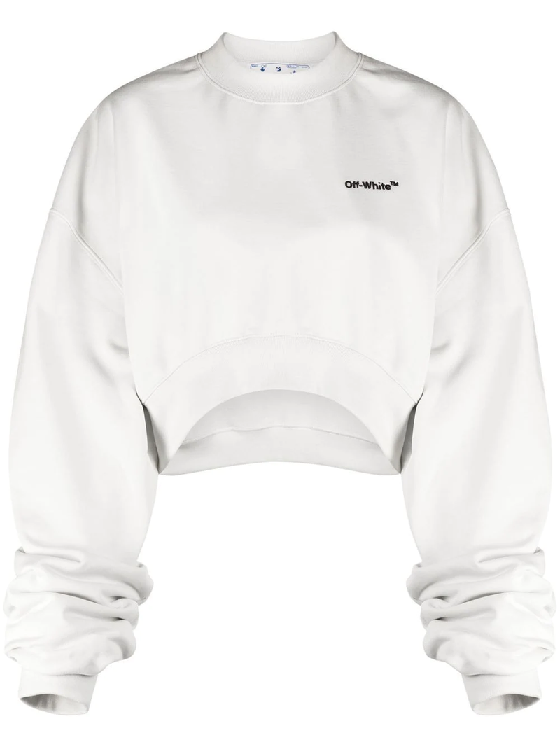 OFF-WHITE WOMEN FOR ALL HELV CROP OVER CREWNECK - NOBLEMARS