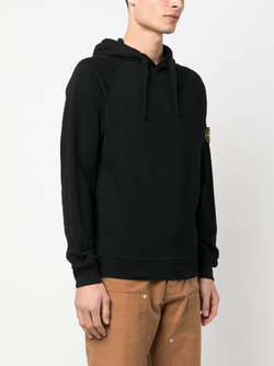 STONE ISLAND MEN FELPA LOGO PATCH HOODIE - NOBLEMARS