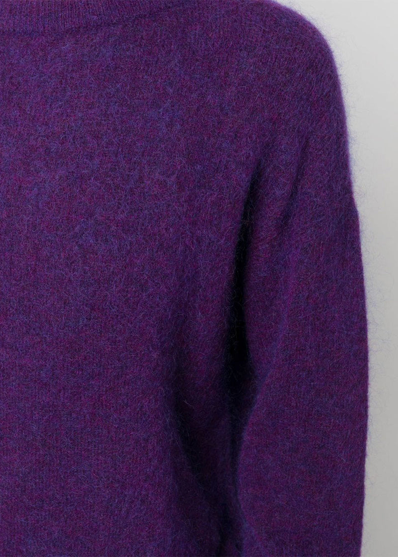 Acne Studios Violet Purple Mohair Sweater - NOBLEMARS