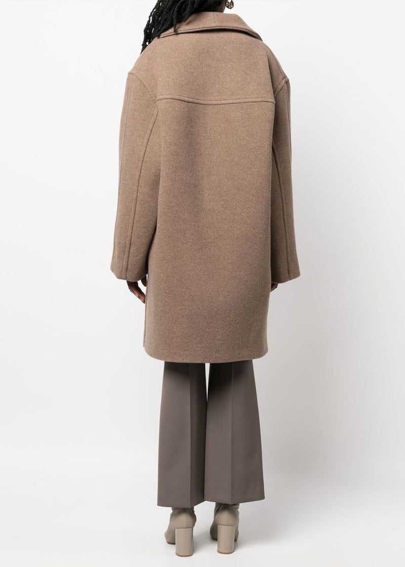 Acne Studios Light Brown Wool Coat - NOBLEMARS