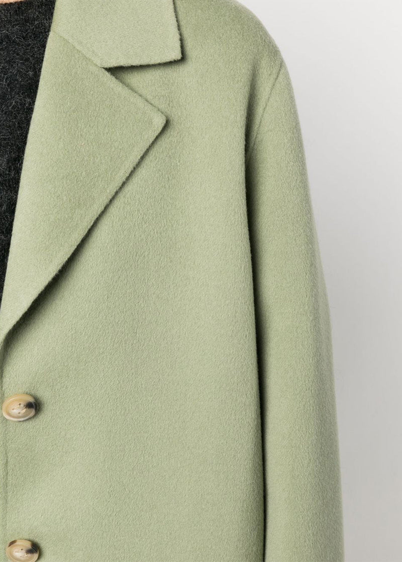 Acne Studios Dusty Green Wool Coat - NOBLEMARS