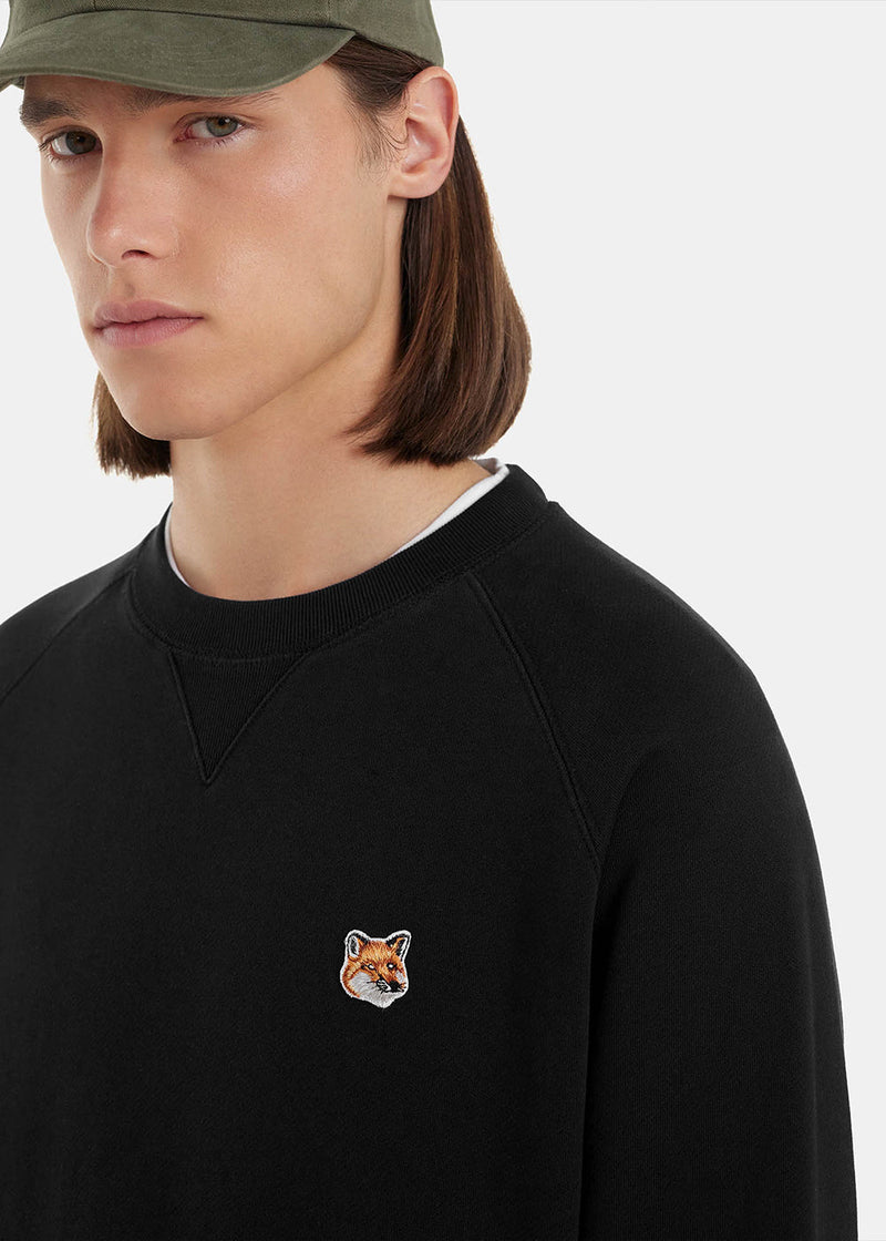 MAISON KITSUNE Black Fox Head Patch Classic Sweatshirt