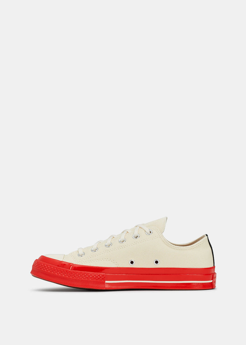 COMME DES GARCONS PLAY Off-White & Red Converse Chuck 70 Sneakers