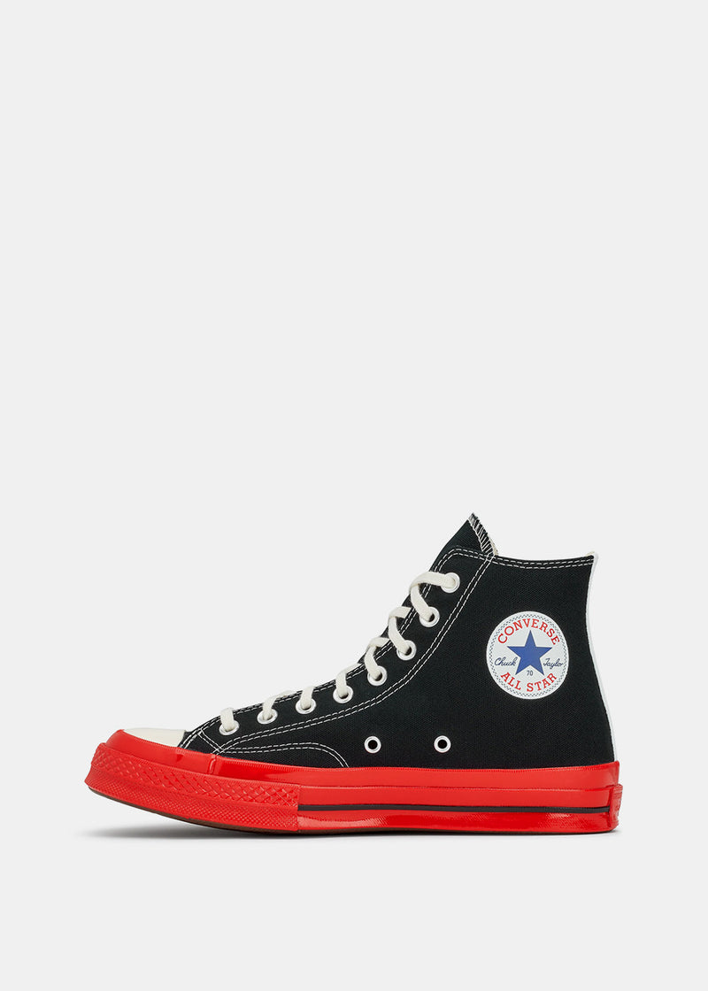 COMME DES GARCONS PLAY Black & Red Converse Chuck 70 Sneakers