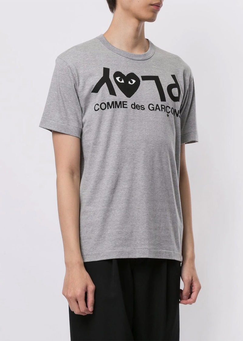 COMME DES GARCONS PLAY Grey & Black PLAY T-Shirt
