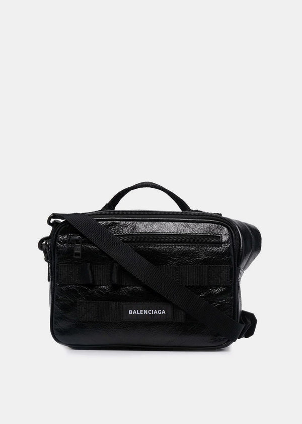 Balenciaga Black Army Camera Bag - NOBLEMARS