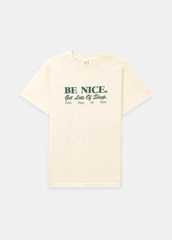Sporty & Rich Cream Be Nice T-Shirt - NOBLEMARS