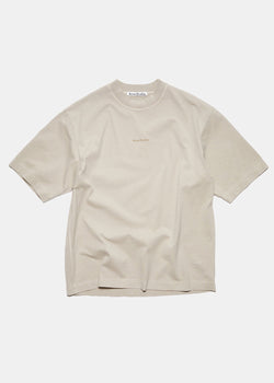 Acne Studios Oyster Grey Logo T-Shirt - NOBLEMARS