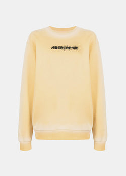 ADER error Yellow Spray Sweatshirt