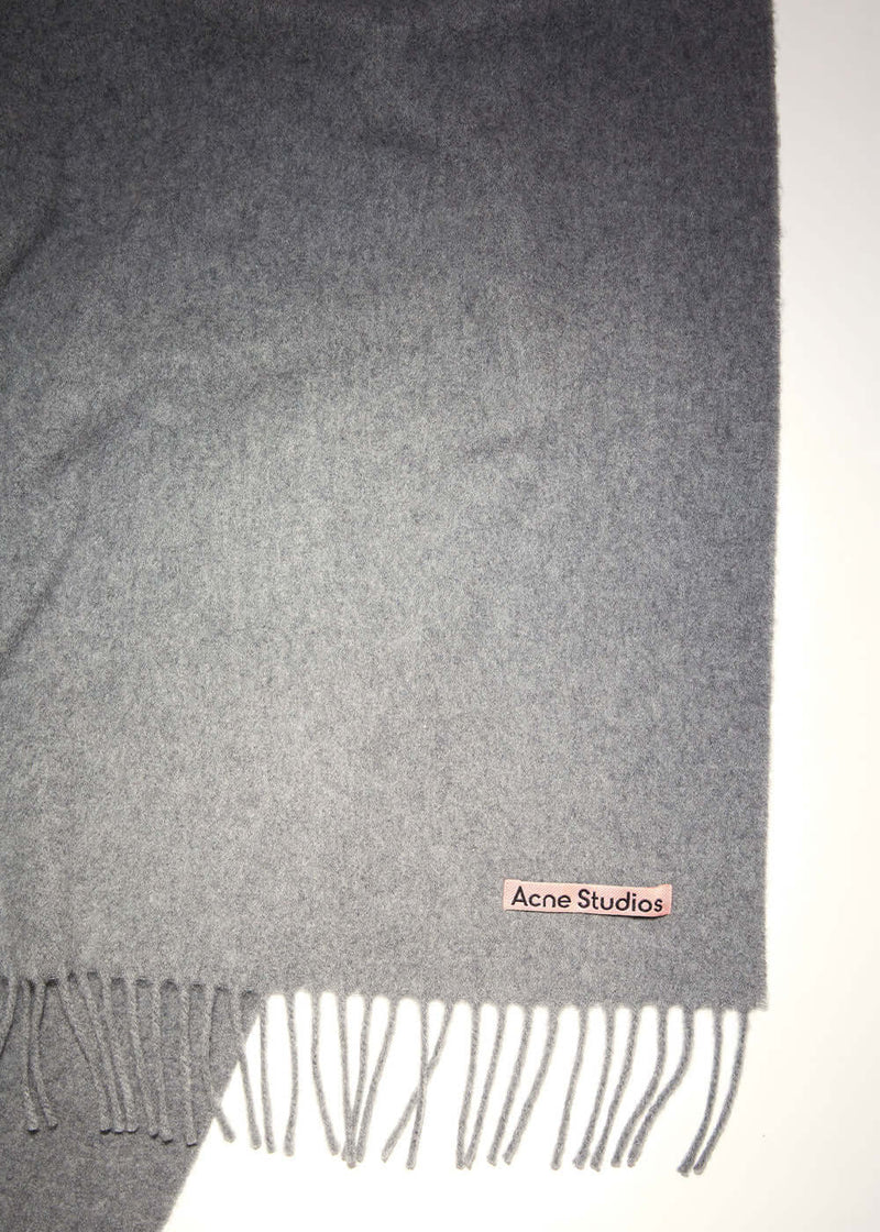 Acne Studios Grey Melange Canada Nr New Scarf - NOBLEMARS