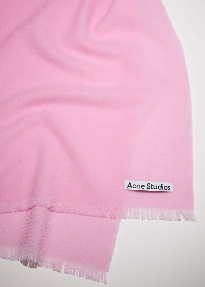 Acne Studios Pale Pink Wool Scarf - NOBLEMARS