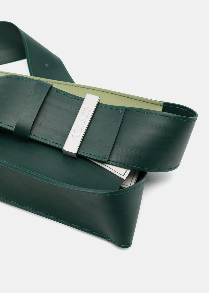 Sunnei Green Parallelepipedo Pudding Bag - NOBLEMARS