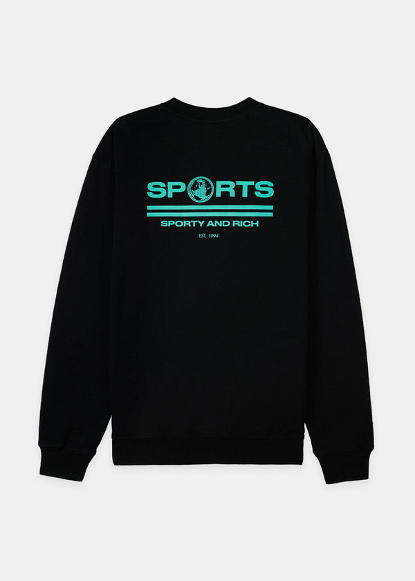 Sporty & Rich Black Sports Sweatshirt