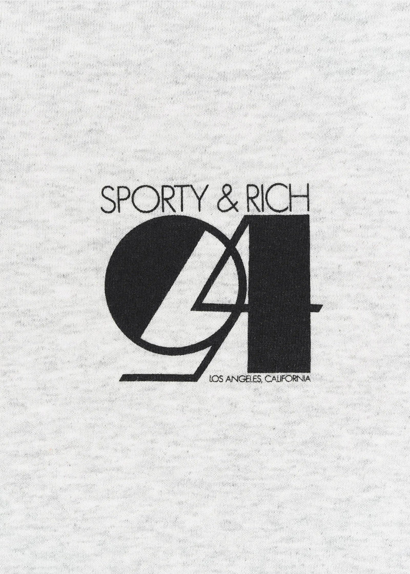 Sporty & Rich Heather Grey Studio Sweatshirt - NOBLEMARS