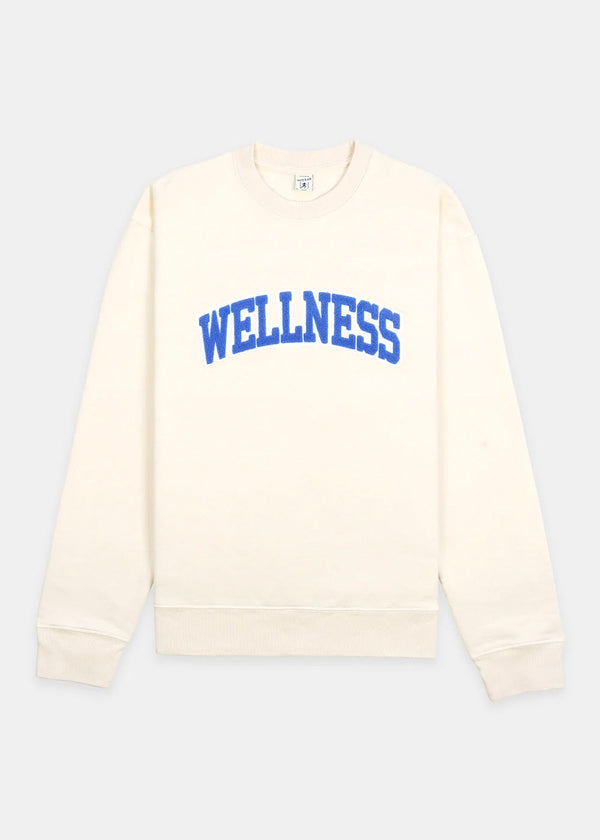 Sporty & Rich Beige Wellness Boucle Sweatshirt - NOBLEMARS