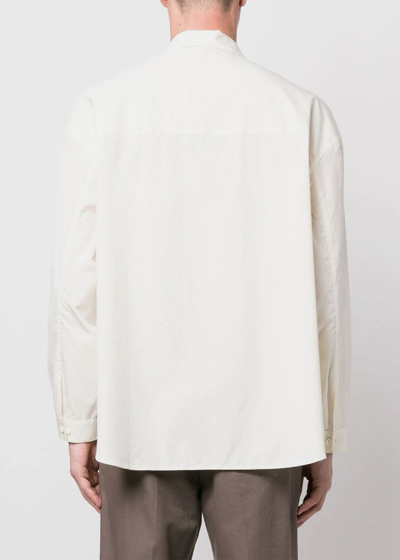 Sunnei Off White Cotton Overshirt - NOBLEMARS