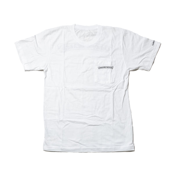 Chrome Hearts Scroll Logo T-Shirt White - NOBLEMARS