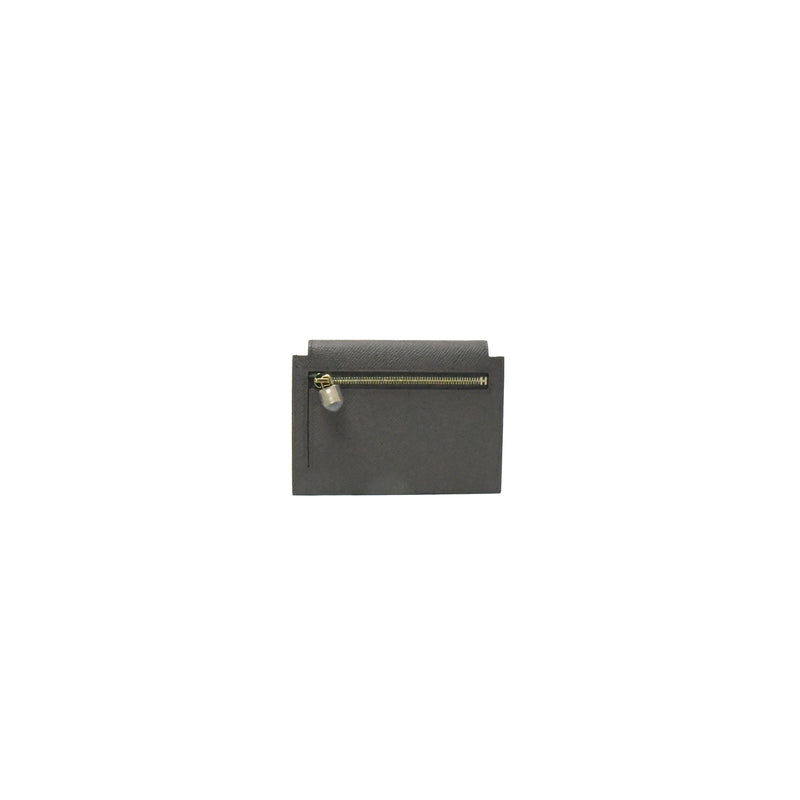Hermes Kelly Pocket Epsom Compact Wallet Gold HW Etain - NOBLEMARS