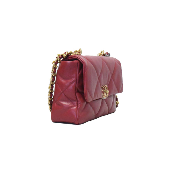 Chanel 19 Medium Bag Red - NOBLEMARS