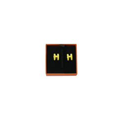 Hermes Pop H Earrings Yellow - NOBLEMARS