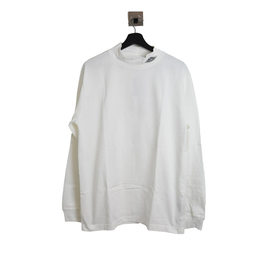 Dior x Jordan Embroidered Logo Turtle Neck Long Sleeve Tee White - NOBLEMARS