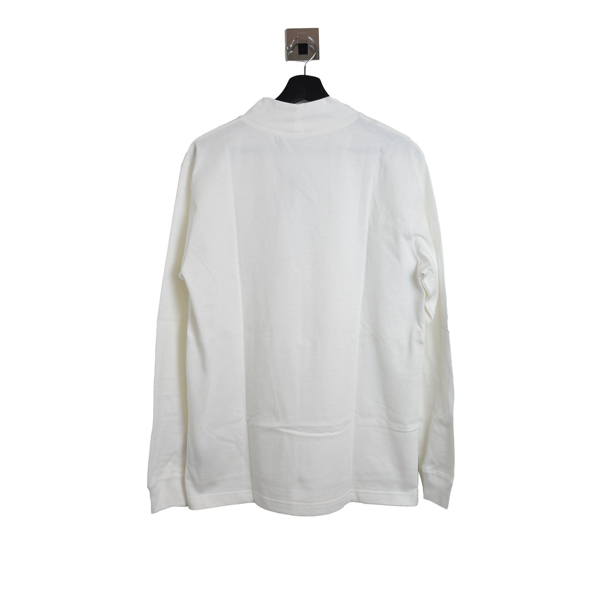 Dior x Jordan Embroidered Logo Turtle Neck Long Sleeve Tee White - NOBLEMARS