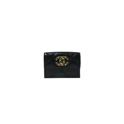 Chanel 19 leather wallet Chanel Black in Leather - 35987404