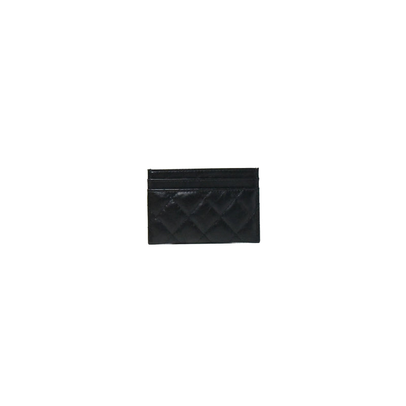 Chanel 2.55 Card Case Black - NOBLEMARS