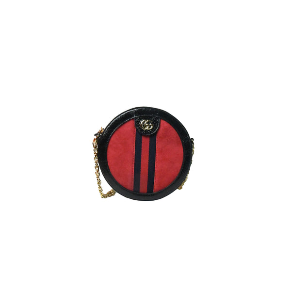 Gucci Round Bag Black Red - NOBLEMARS