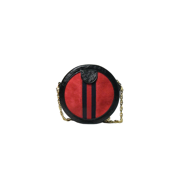 Gucci Round Bag Black Red - NOBLEMARS