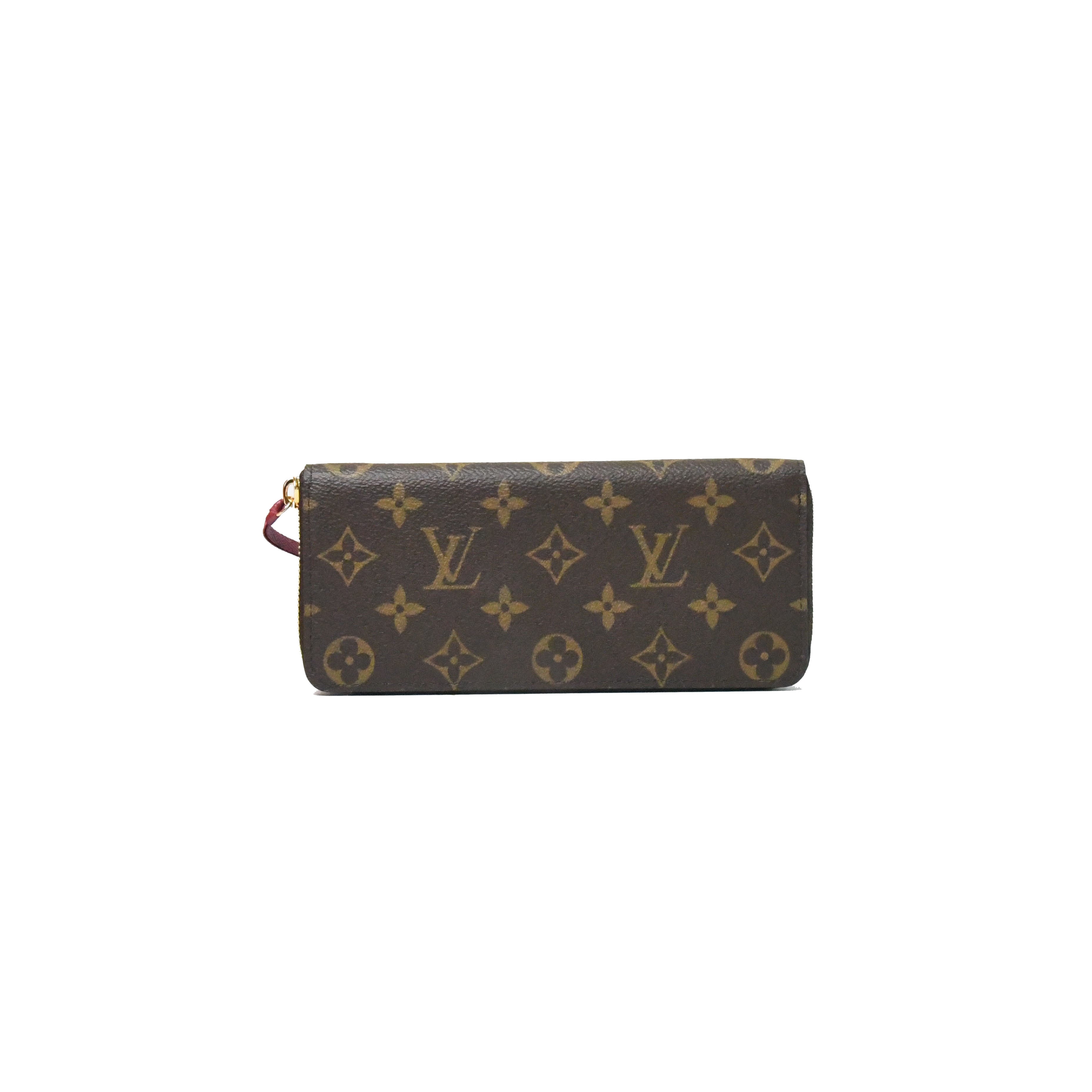 LOUIS VUITTON Monogram Clemence Wallet Fuchsia 1278070