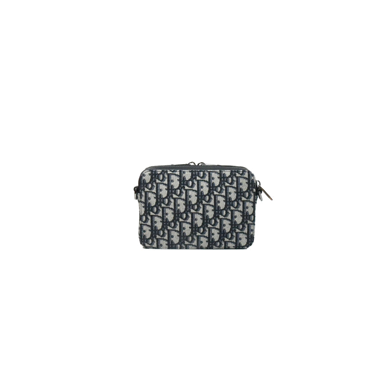 Dior - Toiletry Bag Beige and Black Dior Oblique Jacquard - Men