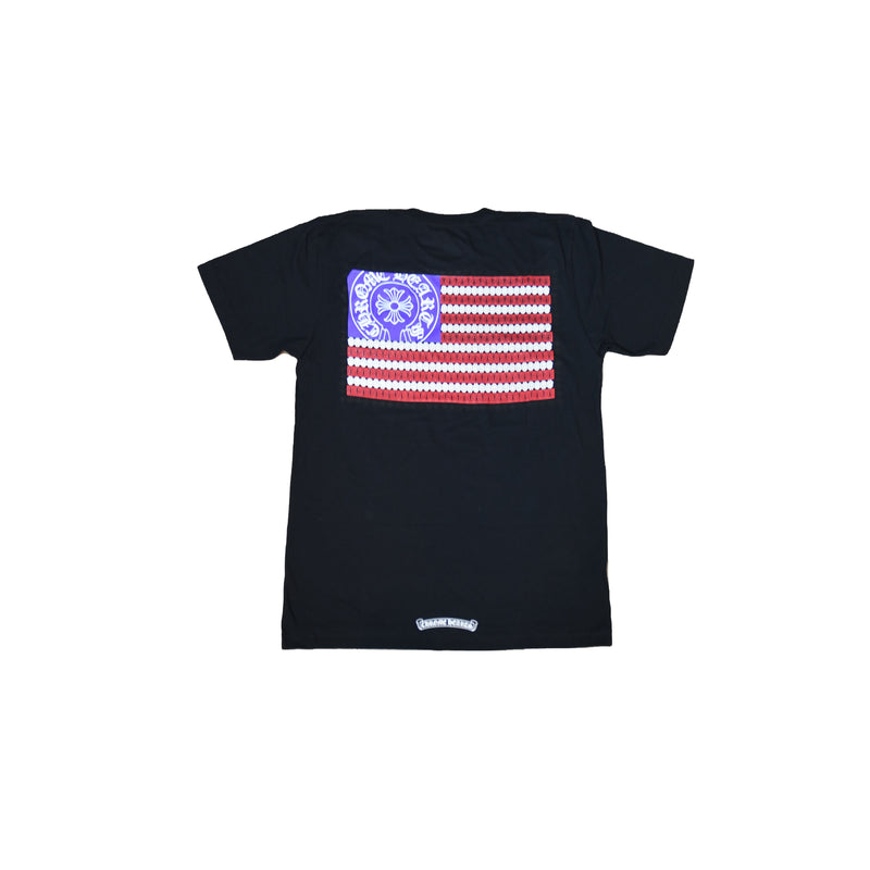 Chrome Hearts American Flag T-Shirt Black - NOBLEMARS