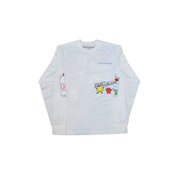 Chrome Hearts Matty Boy Retro Cycle L/S T-Shirt White - NOBLEMARS
