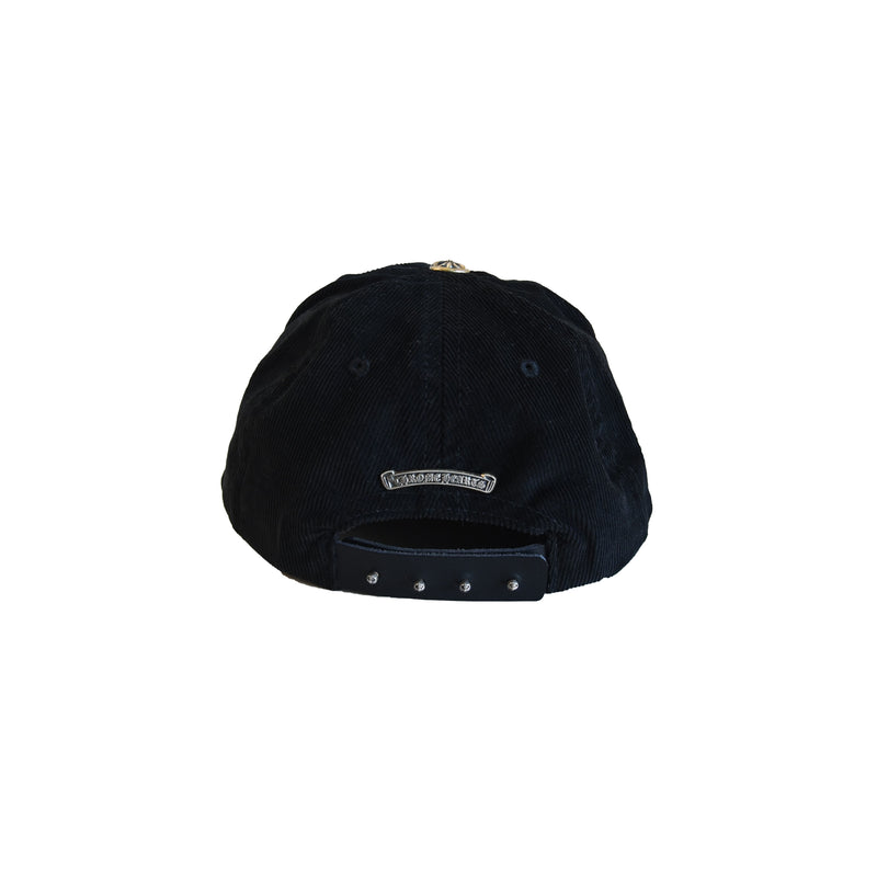 Chrome Hearts Dagger Blue Embroidered Corduroy Hat Black - NOBLEMARS
