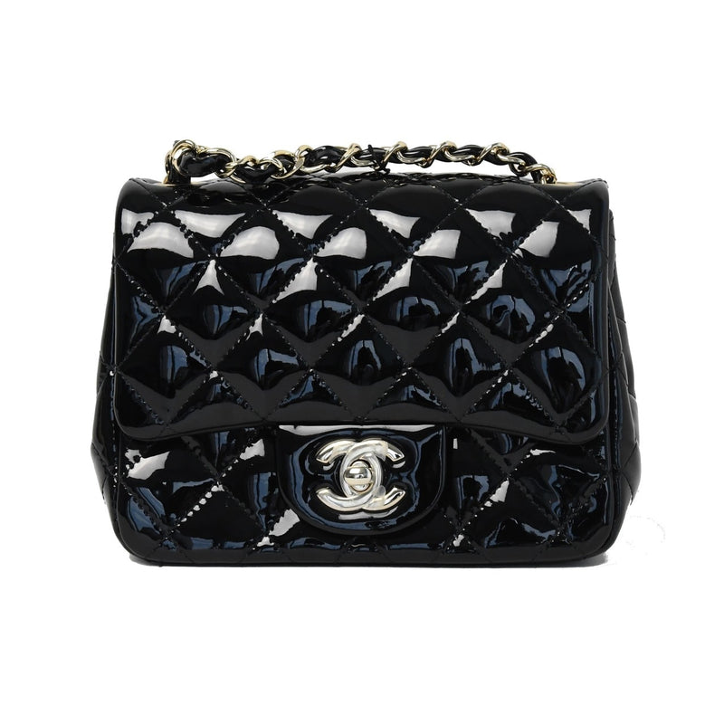 Chanel Quilted Leather Classic Mini Square Flap Bag - NOBLEMARS