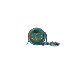 Chanel CC Round Clutch with Chain Vert Iridescent - NOBLEMARS