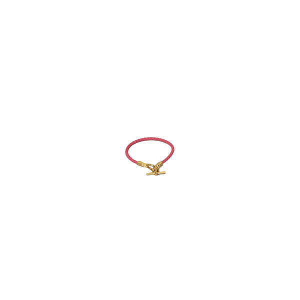 Hermes Glenan Bracelet Gold Hardware Rose Azalee - NOBLEMARS