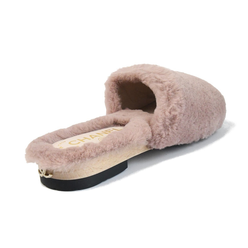 Chanel Mules Orylag Lambskin Light Pink - NOBLEMARS