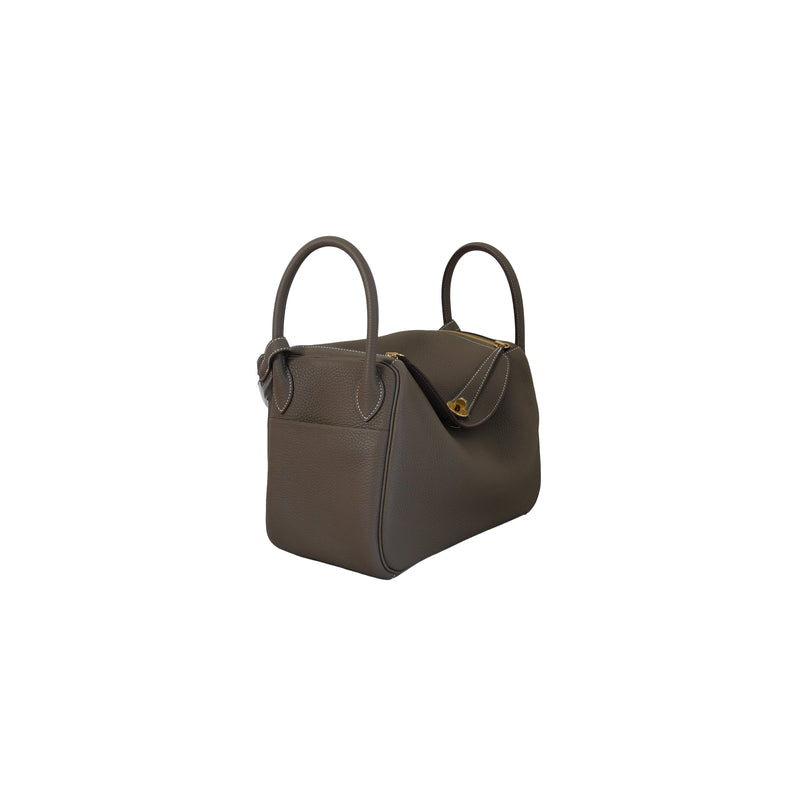 Hermes Lindy 30 Gold Hardware Etoupe - NOBLEMARS