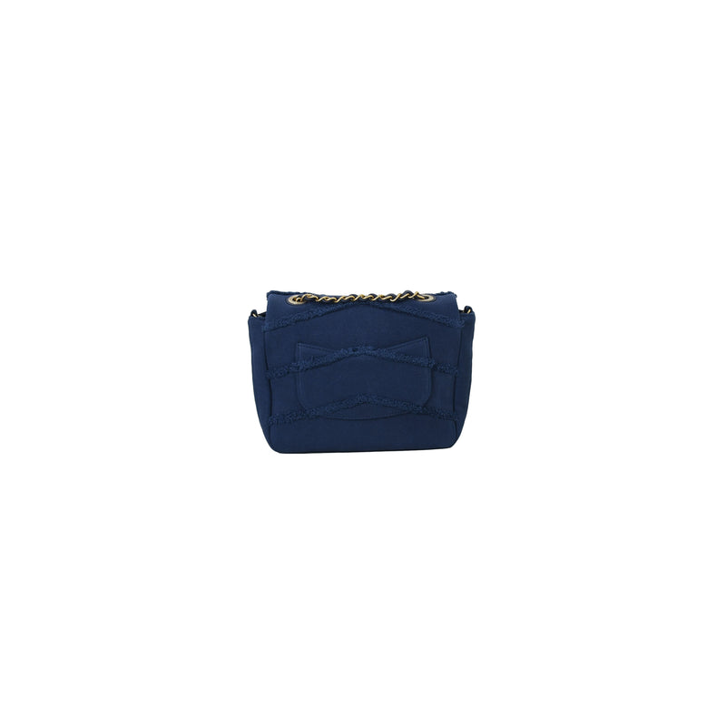 Chanel COCO Jean Flap Bag Gold Metal Blue - NOBLEMARS