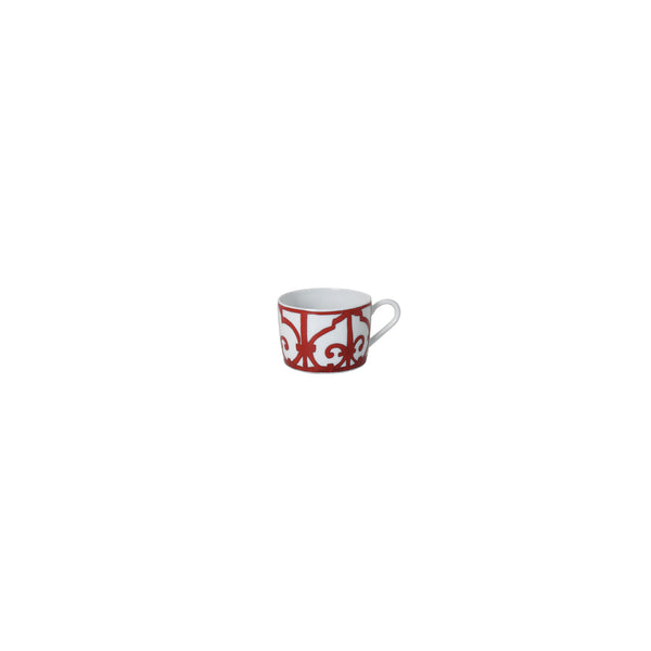 Hermes Balcon Du Guadalquivir Tea Cup & Saucer Red (Set of 2) - NOBLEMARS