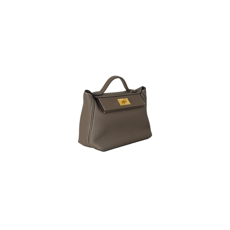 Hermes 24/24 Bag 29 Gold Hardware Etoupe - NOBLEMARS