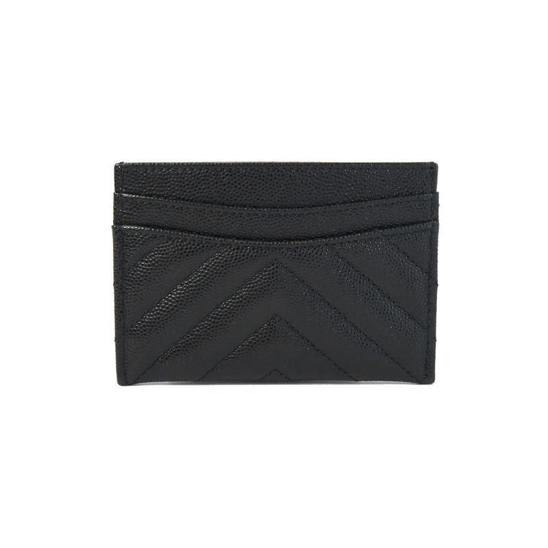 CHANEL Flap Caviar Leather Card Holder Black