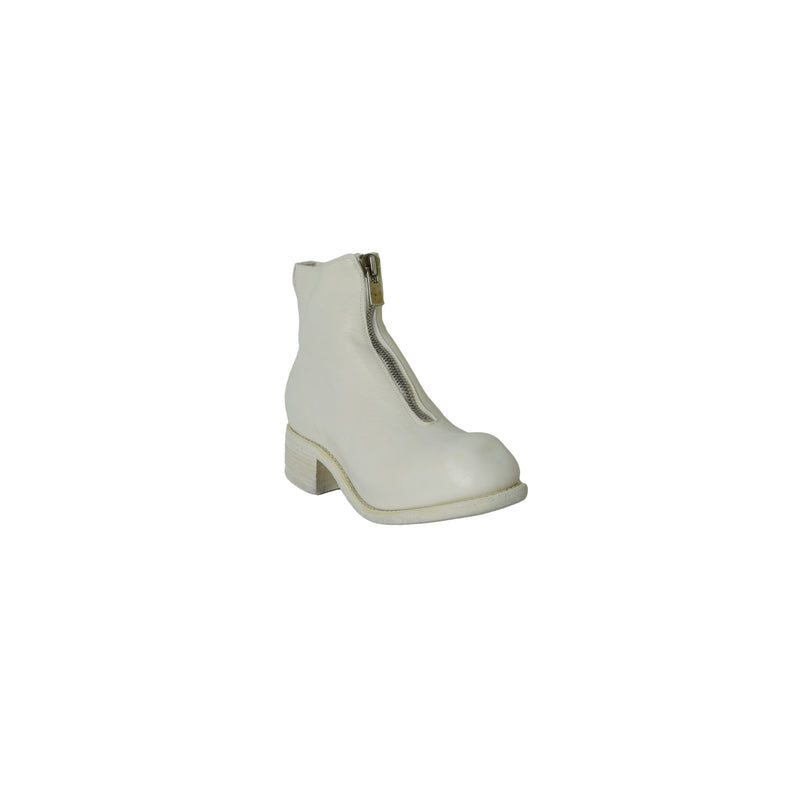Guidi Zipped Ankle Boots White - NOBLEMARS