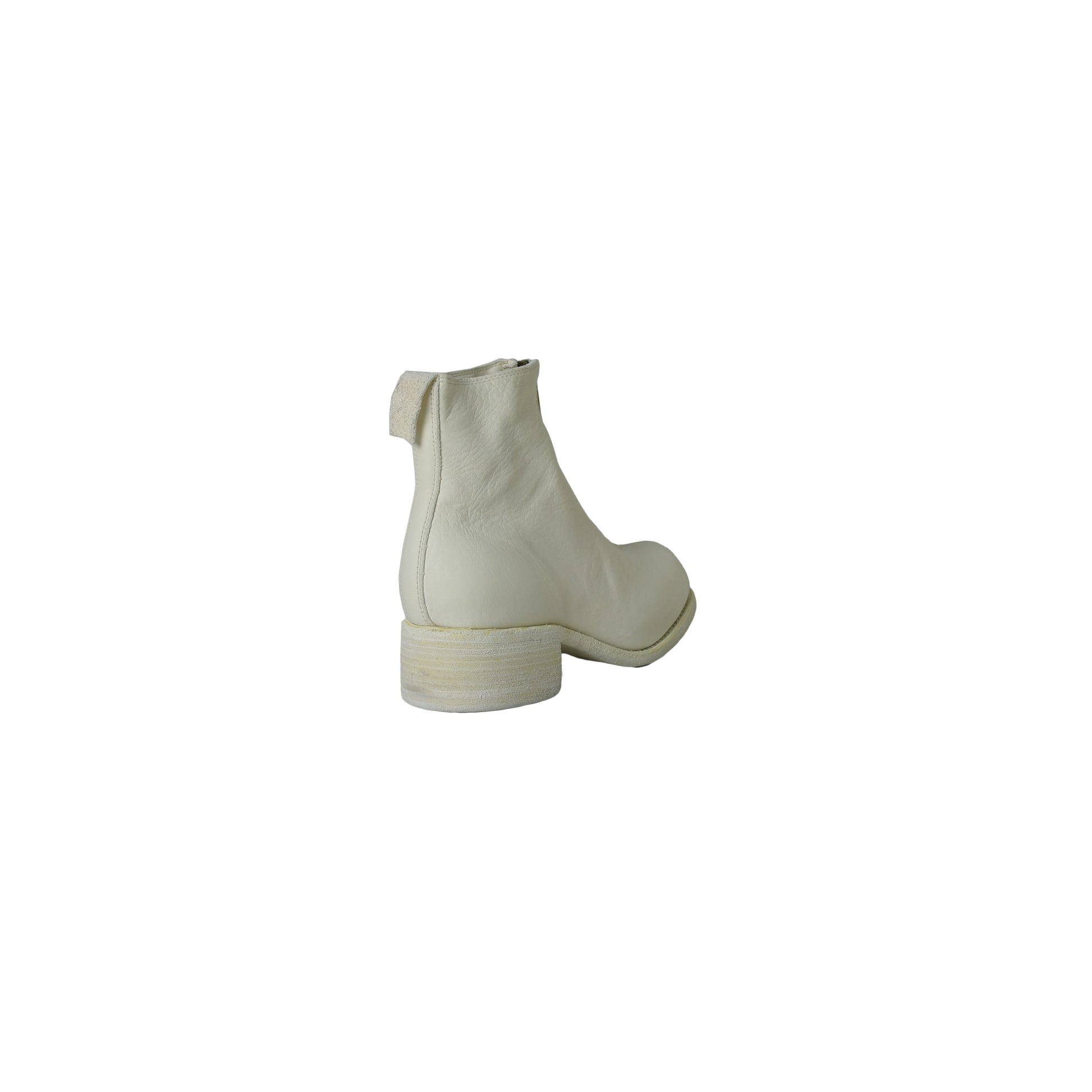 Guidi Zipped Ankle Boots White - NOBLEMARS