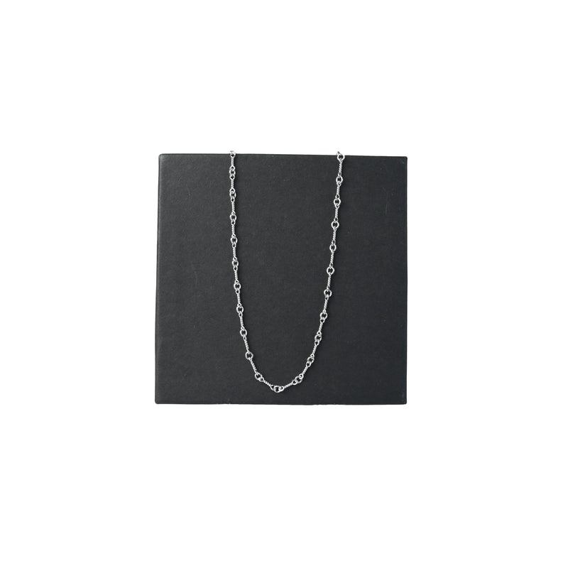 Chrome Hearts Twist Chain Necklace White Gold - NOBLEMARS